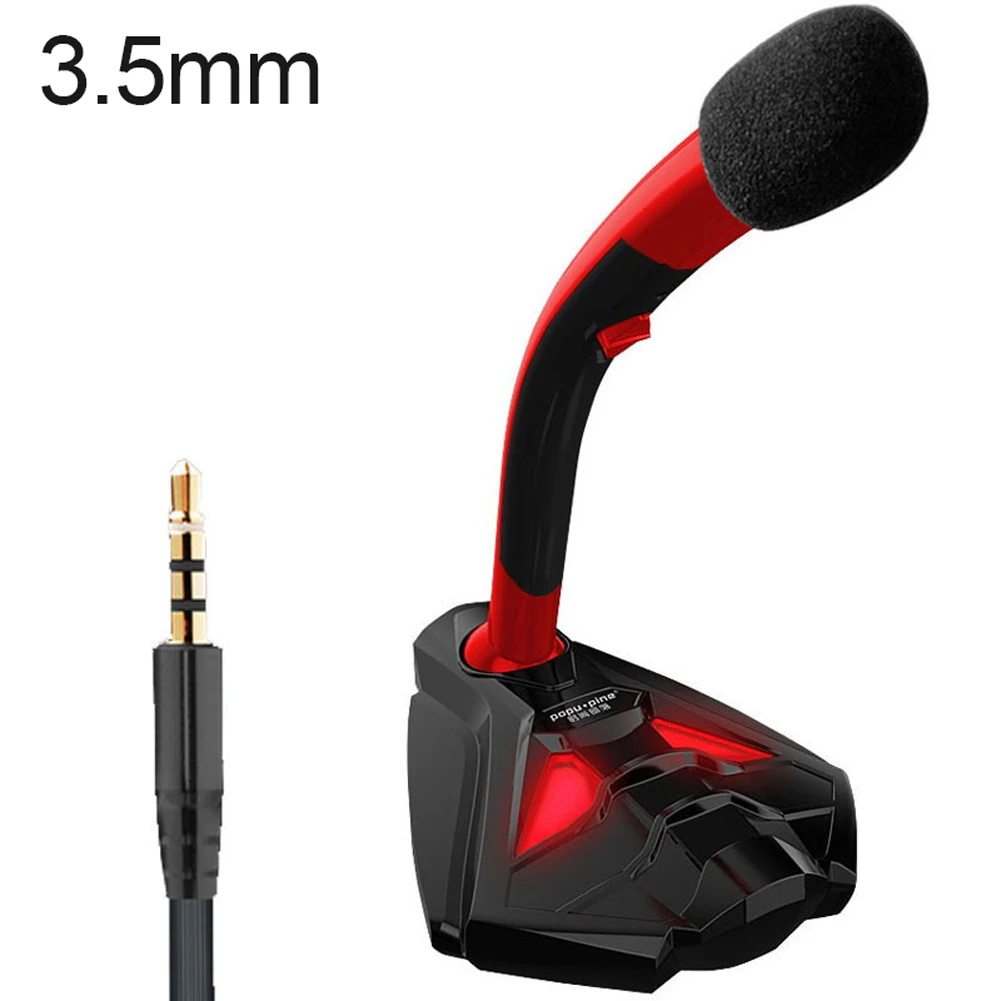 

Computer Wire Microphone Desktop Omnidirectional Condenser PC Laptop Microphone for Gaming Live SGA998