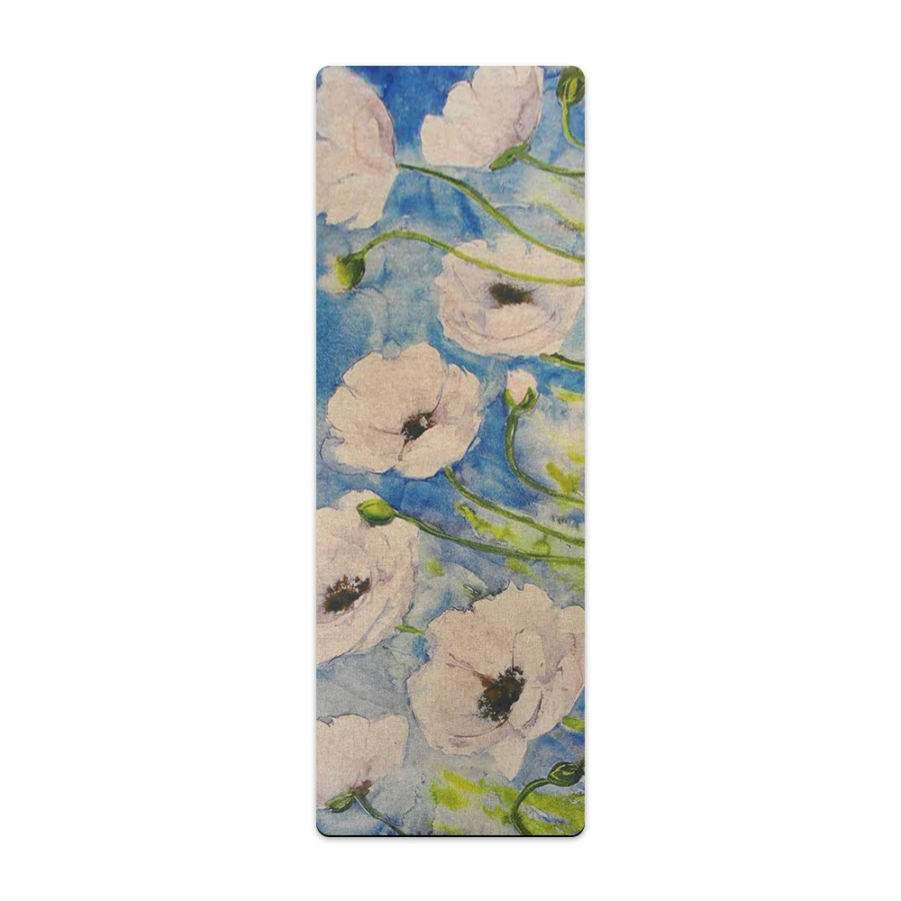 

183*61*4MM 5MM Inch Natural Organic Natural Jute Yoga Mat Pilates Environmental Printing TPE linen Mat Yoga Non-Slip Comfortable