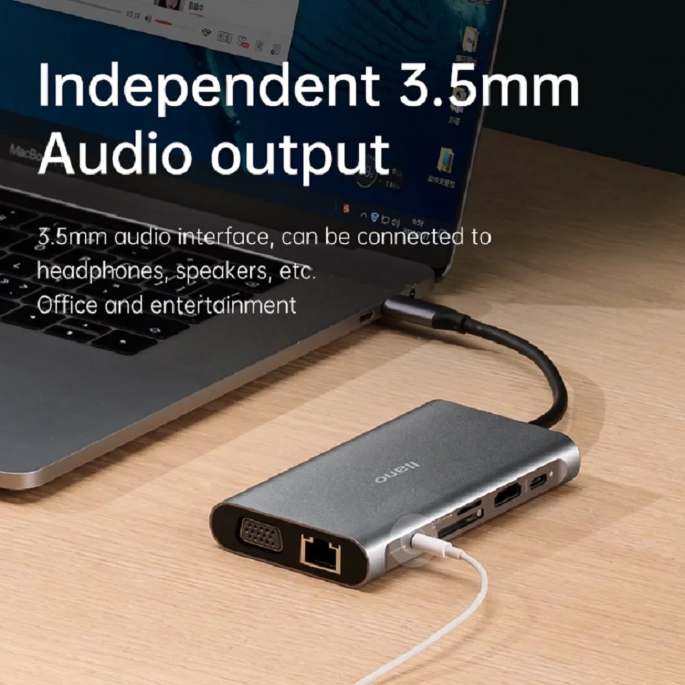 llano тип c док станция usb c до usb 30 совме