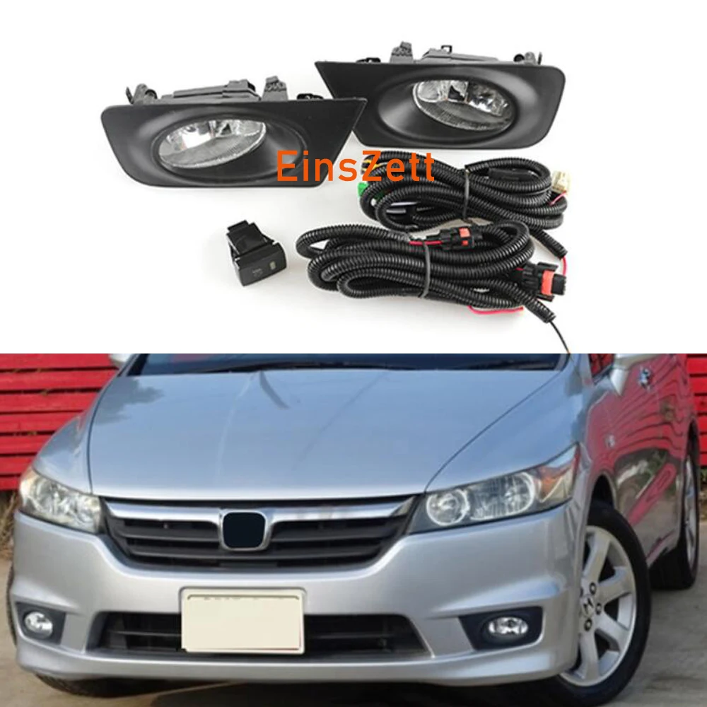 

1 комплект автомобильных противотуманных фар в сборе для Honda STREAM 2007, противотуманные фары на передний бампер, галогенная лампа DRL, сигнасвети...