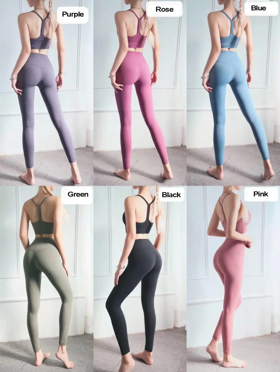 Женский комплект для йоги из 2 предметов одежда фитнеса и тренажерного зала