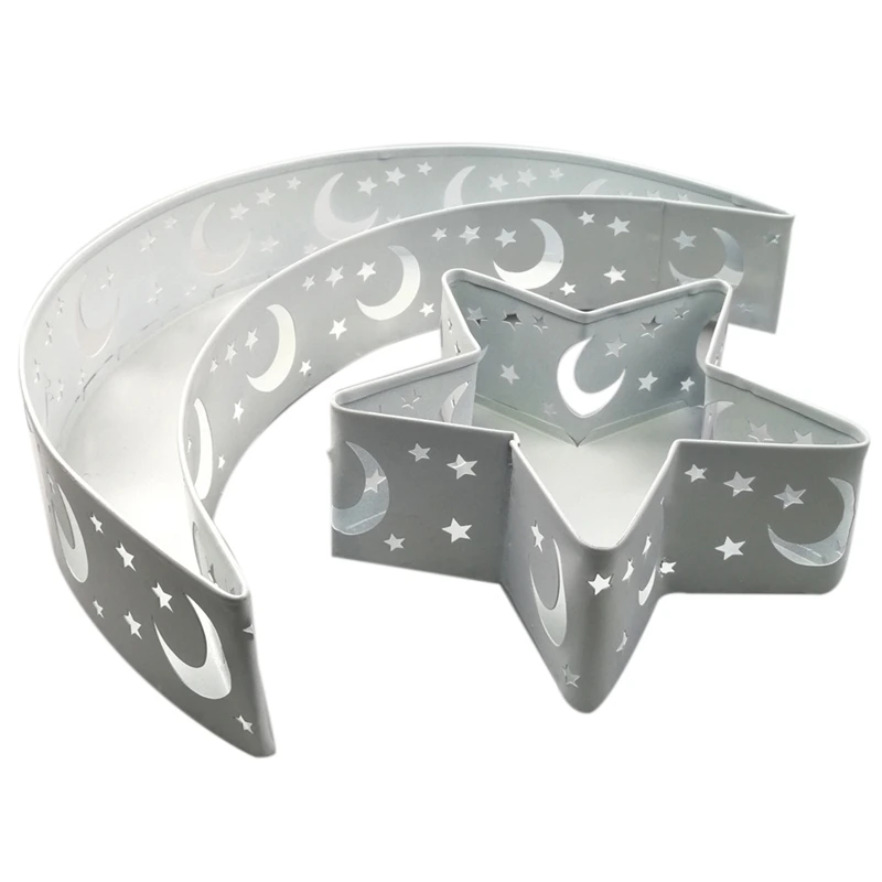 

Muslim Eid Food Tray,Crescent Moon & Star Eid Ramadan Food Dessert Tray Pastry Tray Table Decoration for Party