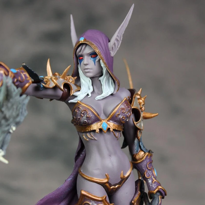 

Cataclysm Games Figures Sylvanas Windrunner Darkness Ranger Lady PVC Action Figure Collectible Model Toys Doll Gift