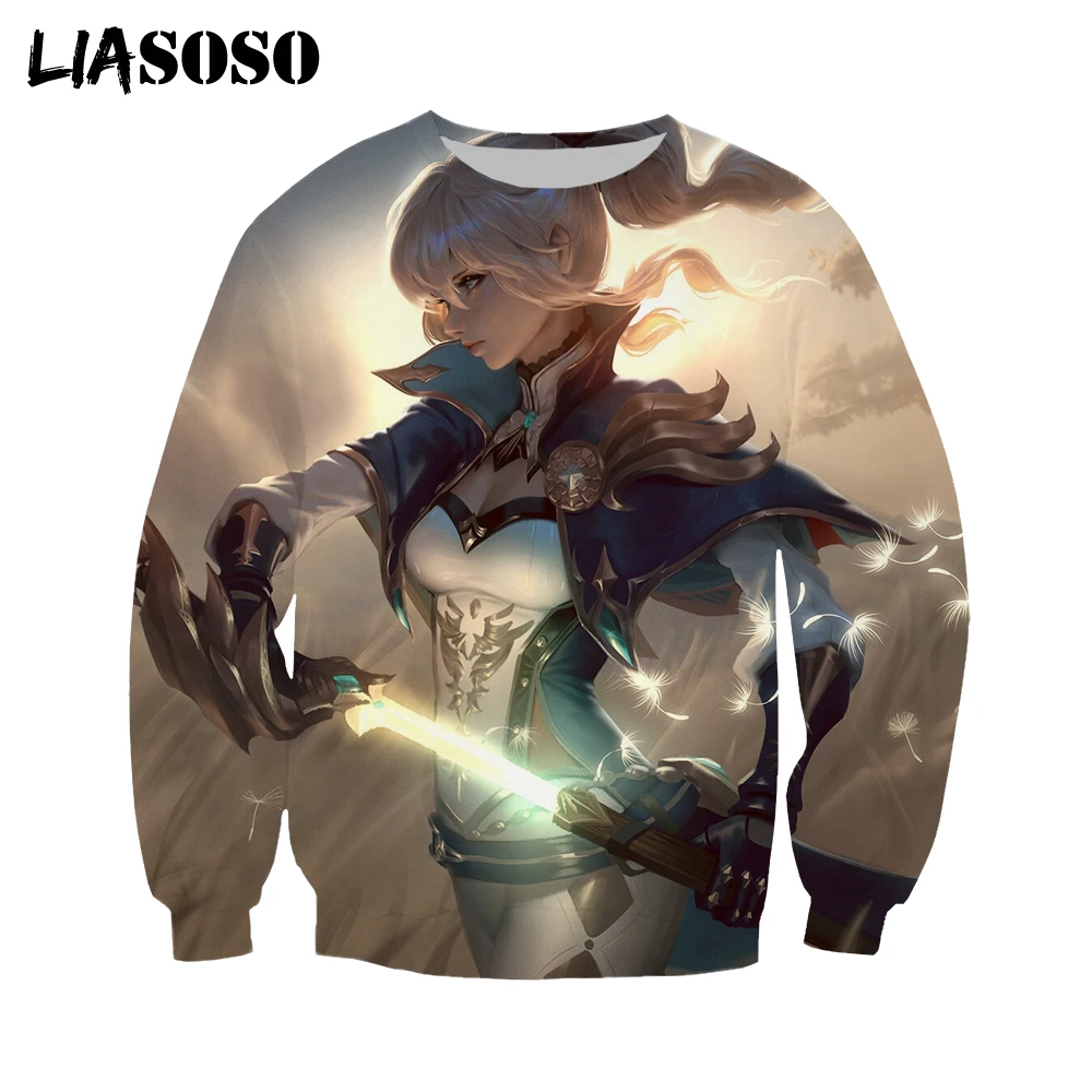 

LIASOSO NEW 3D Print Women Men Hot Game Genshin Impact Hoodies Hip Hop Fashion Street Clothes Long Sleeve Pullover Spring Autumn