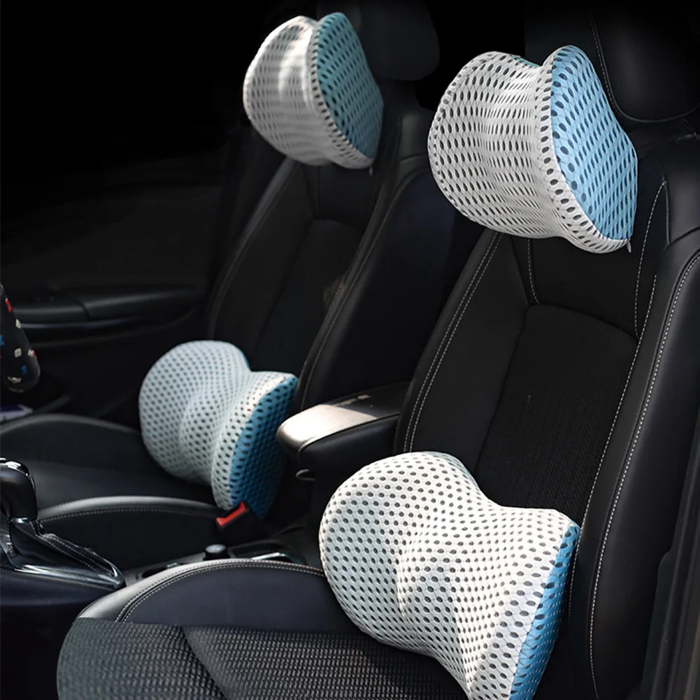 

Car Headrest Neck Pillow Support Lumbar Back Pillow Memory Foam Universal Head Back Support Cushion Car Interior Accessories