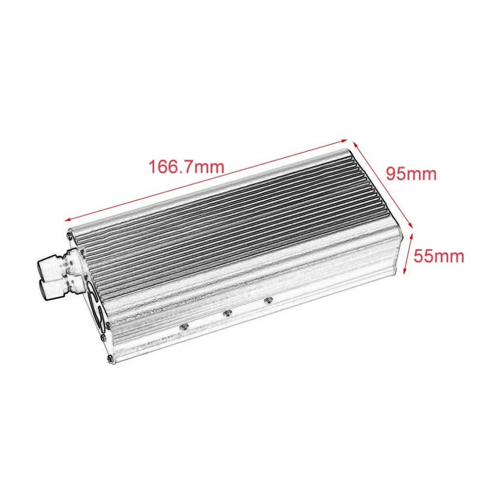 

3000W Portable Car Power Converter 12V Input Vehicle Inverter Aluminum Alloy Power Adapter Inverter For Travelling