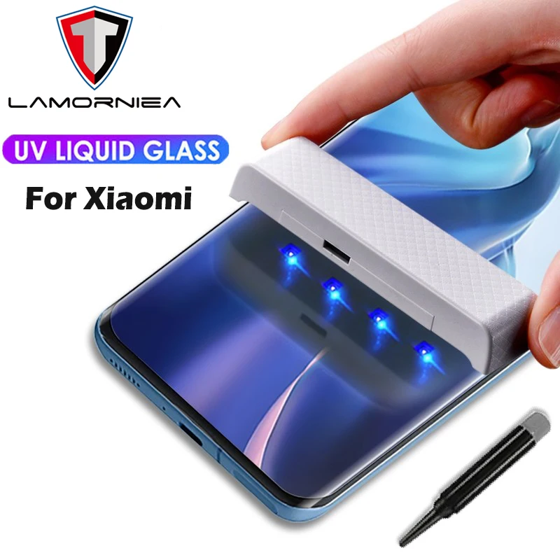 

Закаленное УФ-стекло для Xiaomi Redmi Note 10 Pro Max, Защита экрана для Xiaomi 11 Pro Redmi K40 Pro Plus Note 9T Poco F3 10i