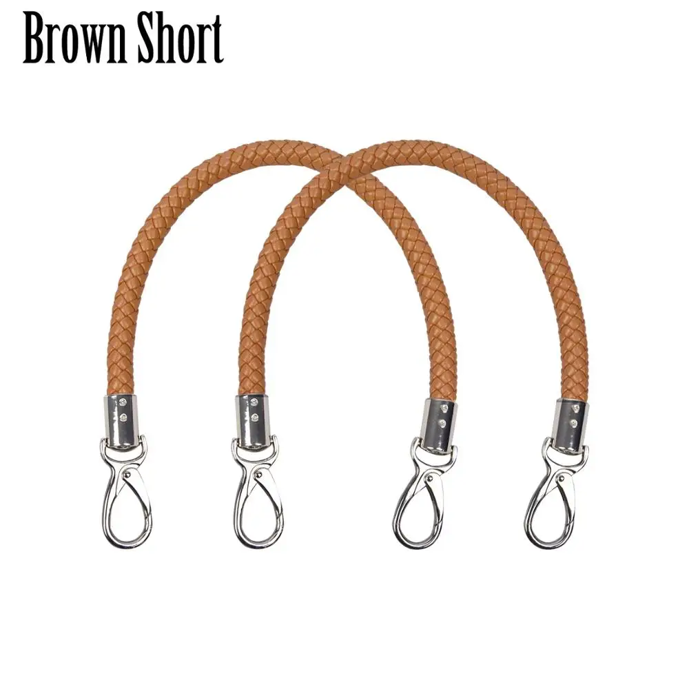 brown short TANQU Новинка 1 пара Obag ручки длинный короткий ремень для Obag EVA Obag женская сумка через плечо - Цвет: brown short
