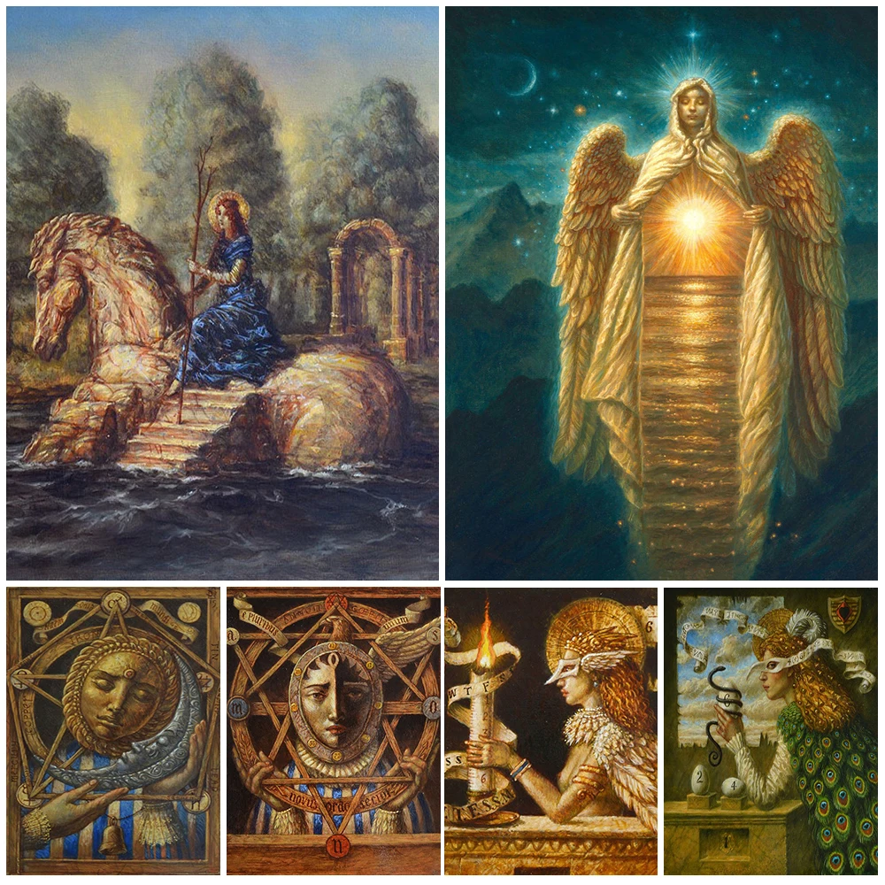 

Vintage Angel Religion Girl Abstract Wall Art Canvas Painting Home Decor Wall Pictures For Living Room Posters Unframed