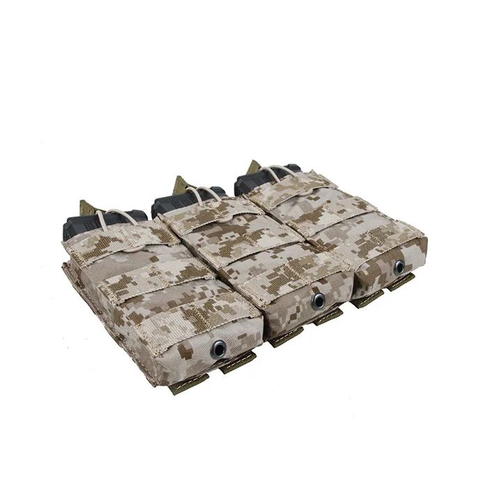 TMC Cordura Мультикам тройной MOLLE открытый Топ 5,56 подсумок мультикам черный AOR1(SKU051131