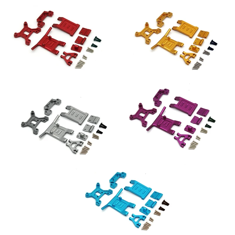 

Металлический передний и задний бампер, амортизационная башня для 1/12 Wltoys 124018 1/14 LC RACING EMB-DTH, детали для обновления радиоуправляемых автомоби...