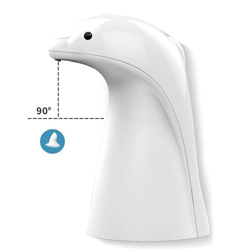 

2 Pcs Automatic Foaming Soap Dispenser Battery Operated Sensor Infrared Hand Washing Dispenser, White & Black