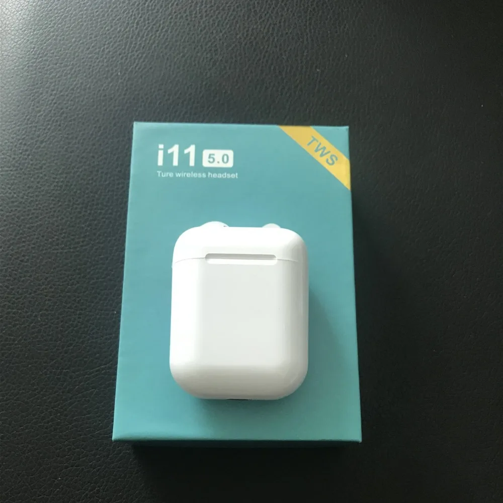 i11 TWS Bluetooth 5.0 Wireless Earphones Earpieces mini Earbuds i7s With Mic blue box For iPhone Samsung