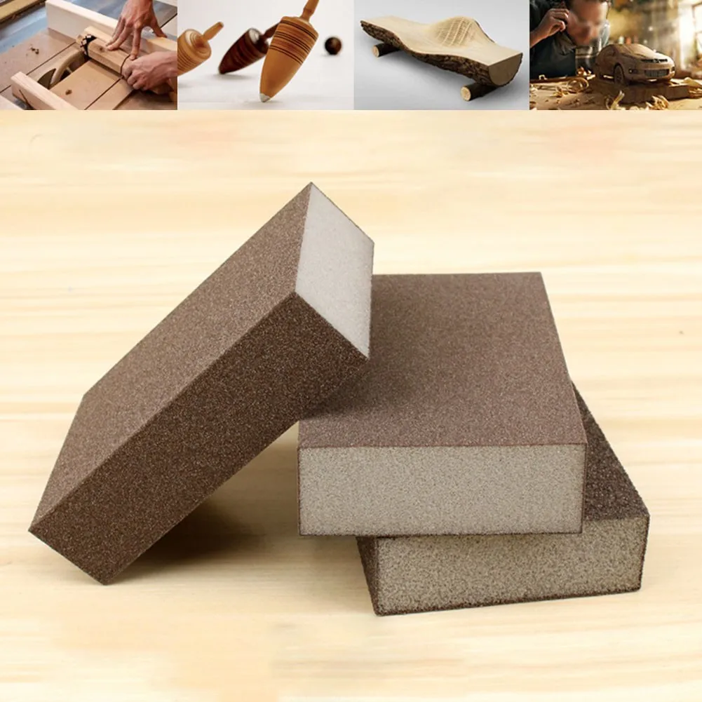 

Sponge Sand Block Polishing Metal Derusting Sandpaper Abrasive Block For Craft Model Paint Polished Kitchen Cleaner Car Polishin