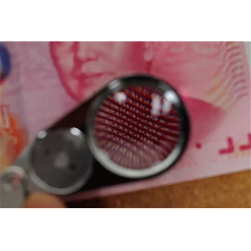 

40X25mm Mini Foldable Magnifier Metal Illuminated Magnifying Glass LED Light