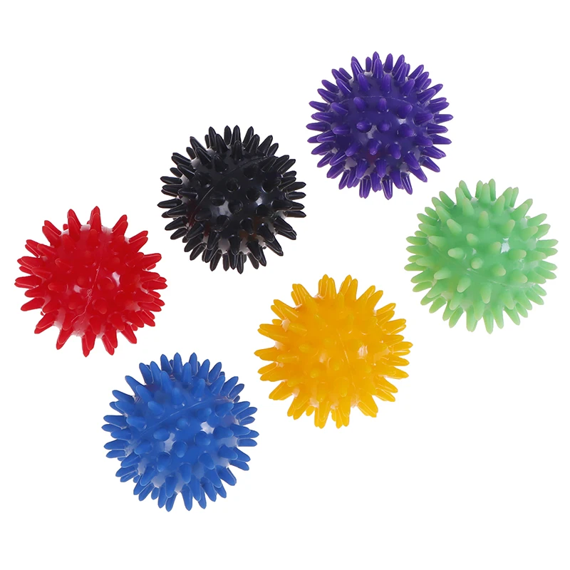 Всего тела колючие массажный шарик жесткий мячи для снятия стресса на 6 см Фитнес