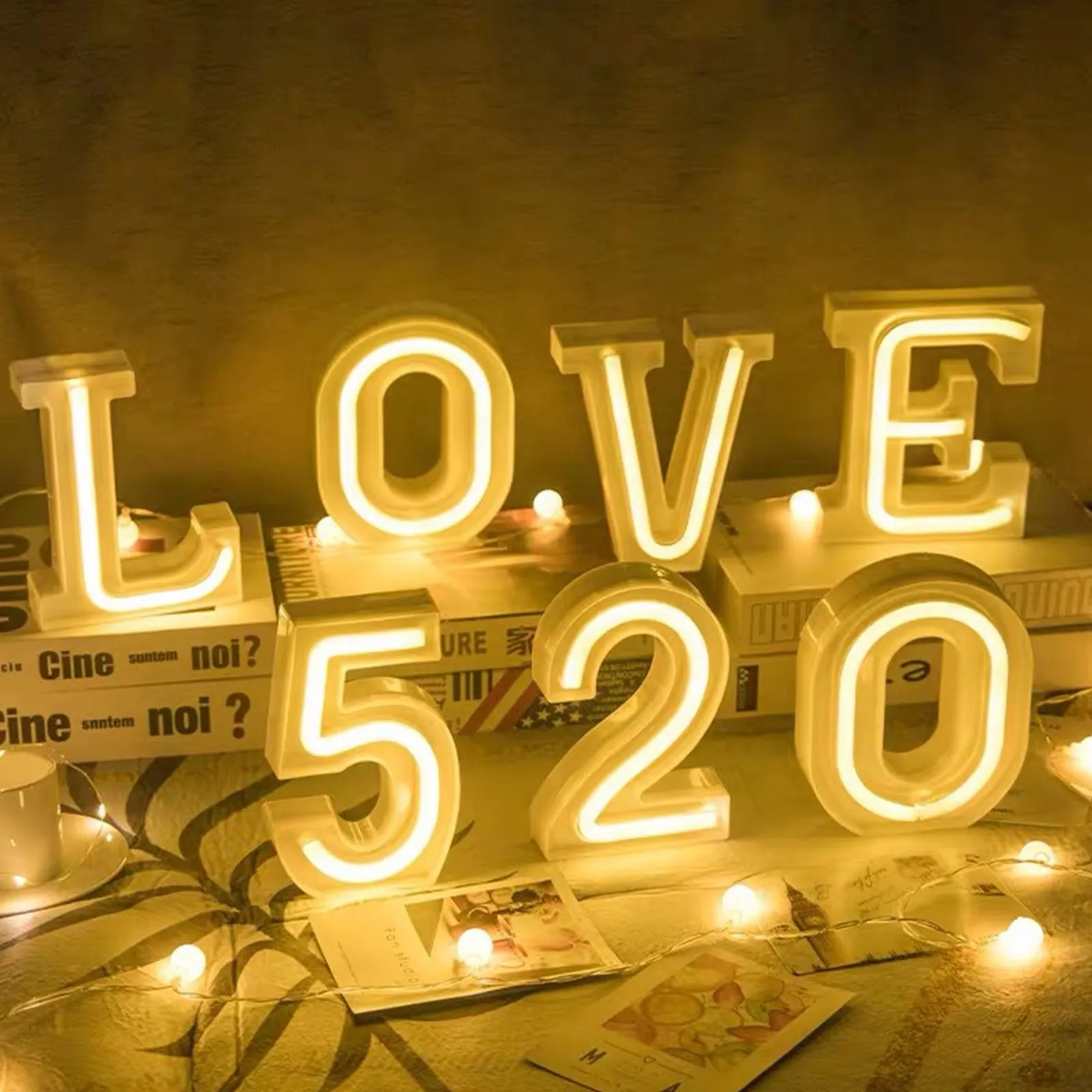 DIY 3D Number Light LED Night Lights Sign 0-7 Numbic Lamp Atmosphere Home Wedding Birthday Decor Christmas Ornaments | Дом и сад