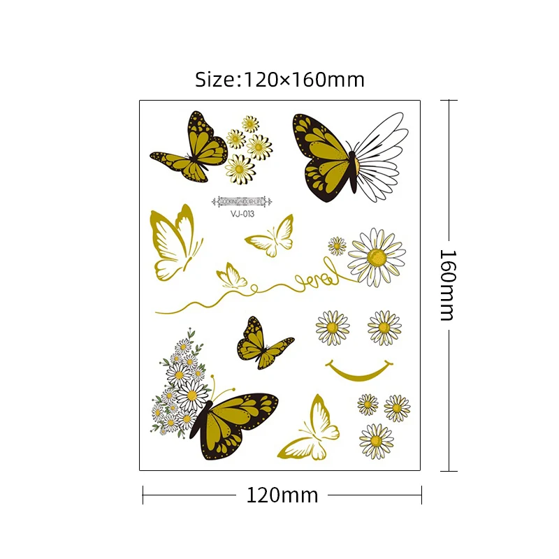 Водостойкая Временная тату-наклейка для женщин и девушек объемная татуировка с