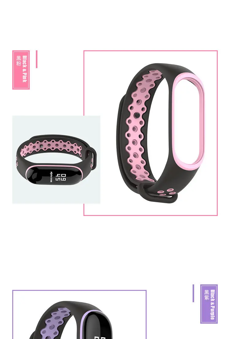 Mi Band 3 4 ремешок Спортивные Силиконовые часы браслет mi Band 3 4 ремешок аксессуары для Xiaomi mi Band 3 4 ремешок Браслет Смарт