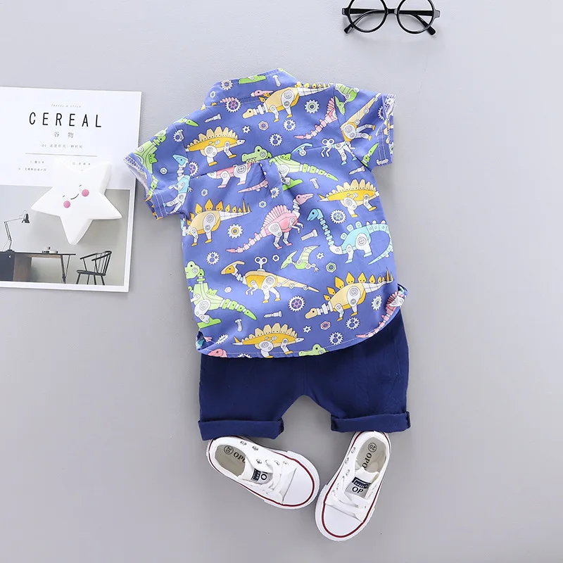 Baby boys clothes sets summer newborn cotton fashion shirts+shorts 2pcs wedding clothing for bebe toddler tracksuits 1 2Y |