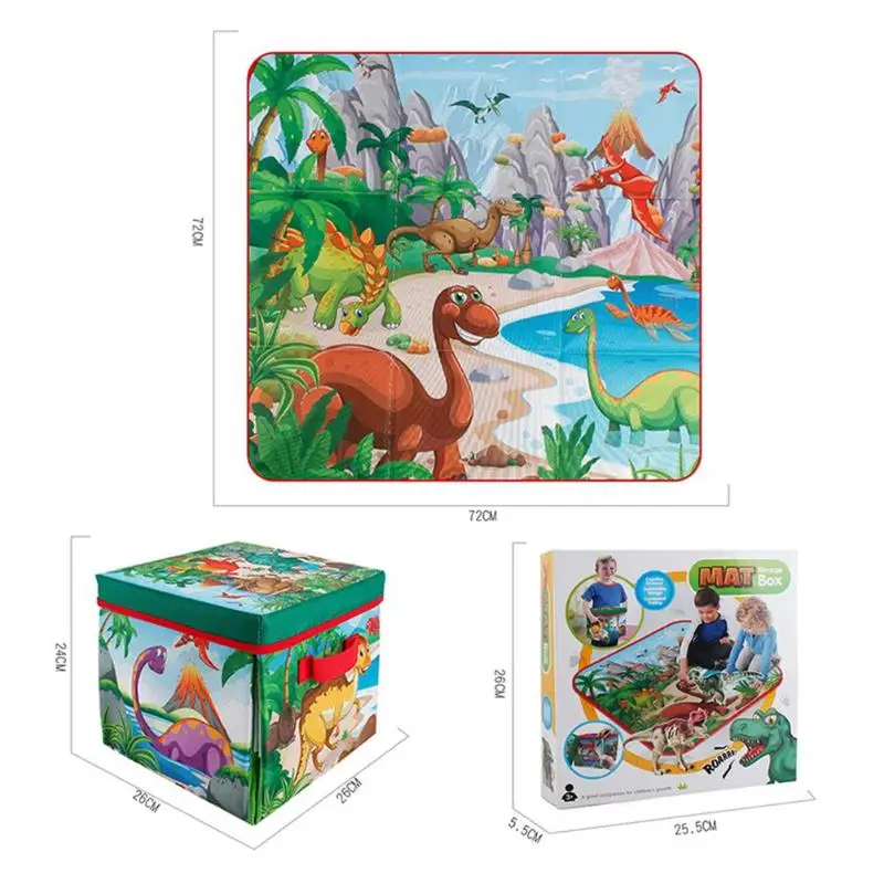 2 в 1 детский игровой коврик практичный классический нежная текстура прочный для