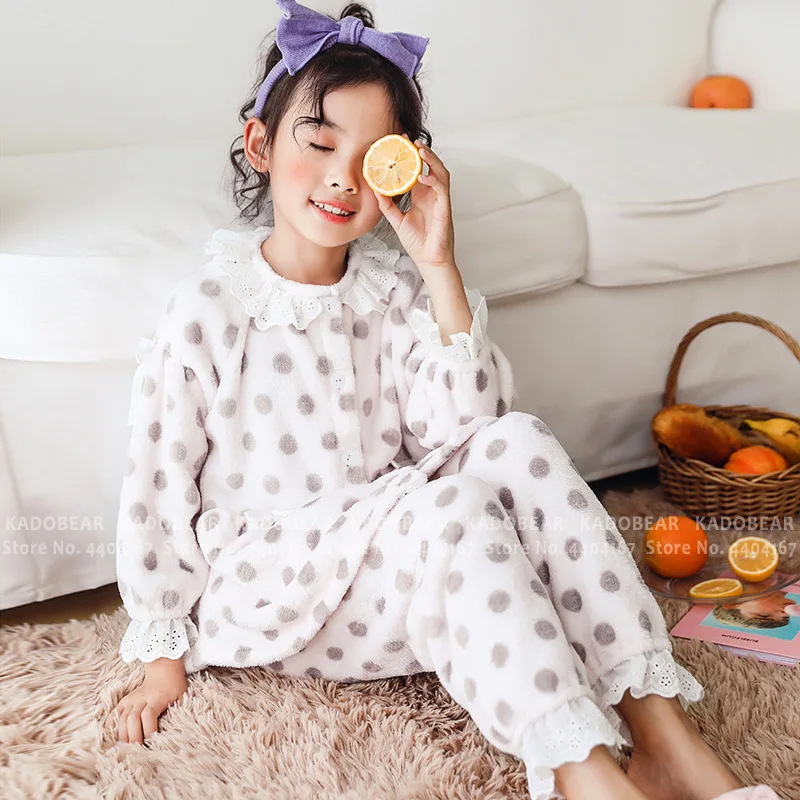 Рождественский пижамный комплект из кораллового флиса детский Пижамный костюм