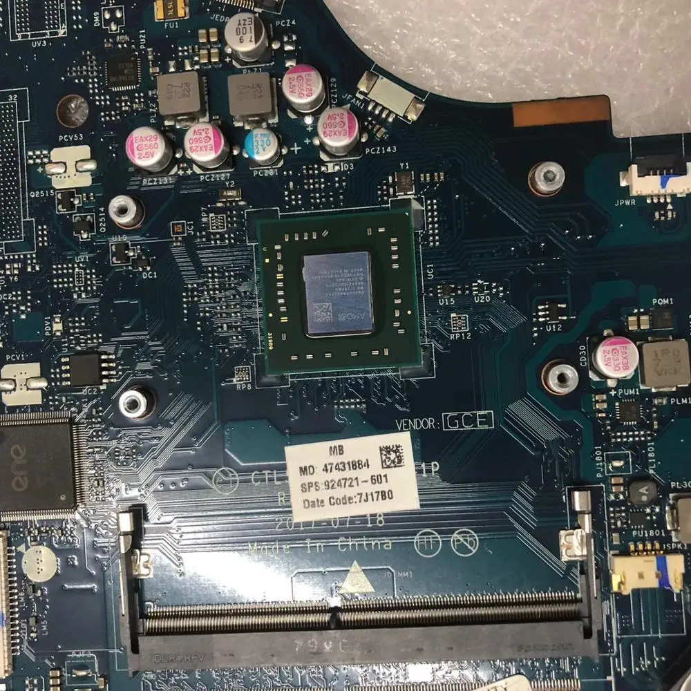 Материнская плата для ноутбука HP 15-BW CPU 924721-924721-601 CTL51 E2-9000E/53 LA-E841P DDR4 100% test ok |