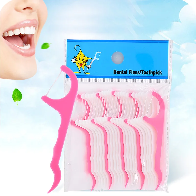 

2022 New Dental Floss Interdental Brushes Toothpicks Floss Pick Teeth Cleaning Stick Oral Hygiene Care Disposable Dental Flosser