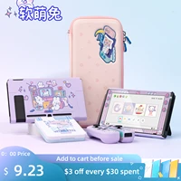 geekshare nintend switch case soft cute rabbit rainbow signed jointly cartoon fairy league shell for nintendo switch accessories
