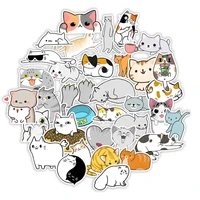 105055pcs pack cute cartoon cat stickers aesthetic manga kawaii diary notebook photo laptop junk journal stationery decals