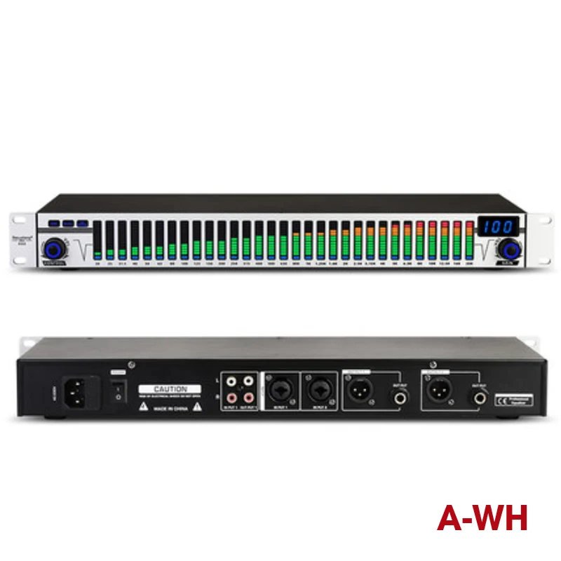 Двойной 31 полосы аудио цифровой эквалайзер Аудио профессиональная портативная