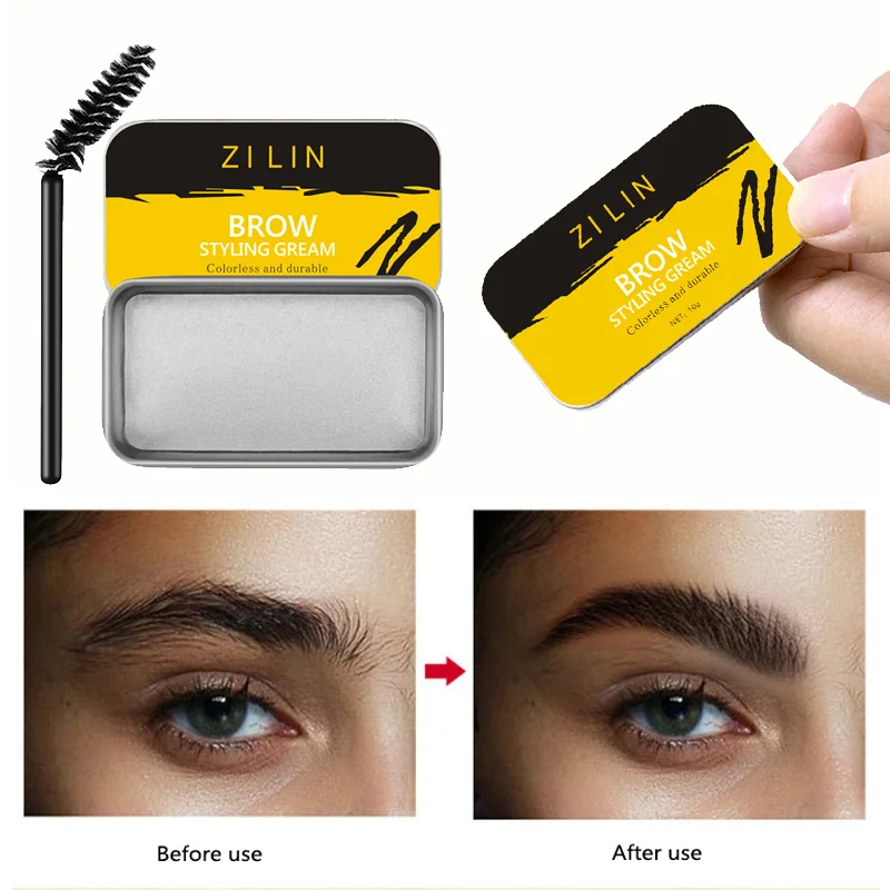 Новинка набор геля для укладки бровей с кисточкой водостойкий стойкий макияжа