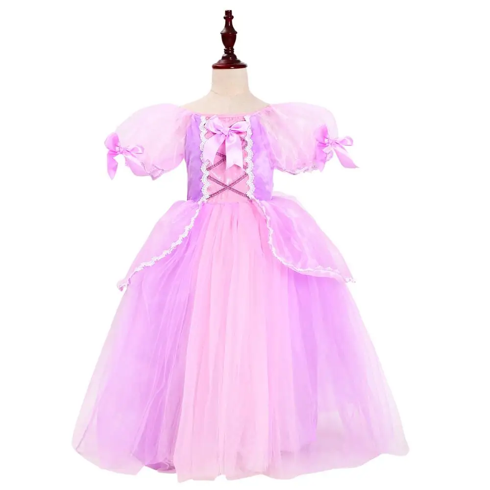 2020 популярные платья принцессы Софии Рапунцель для девочек бальное платье