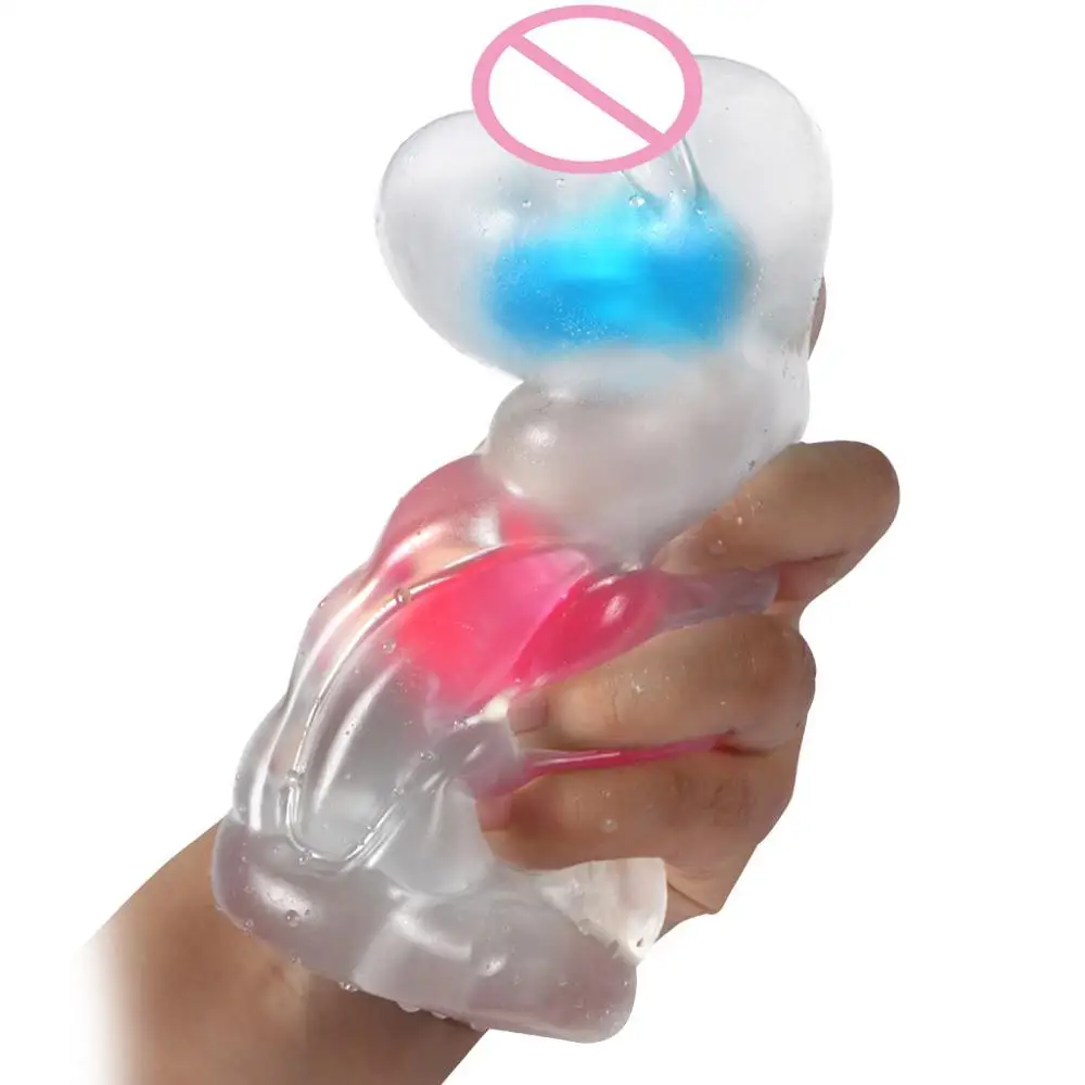 Прозрачный Мужской мастурбатор с имитацией чашка самолета настоящая Вагина секс