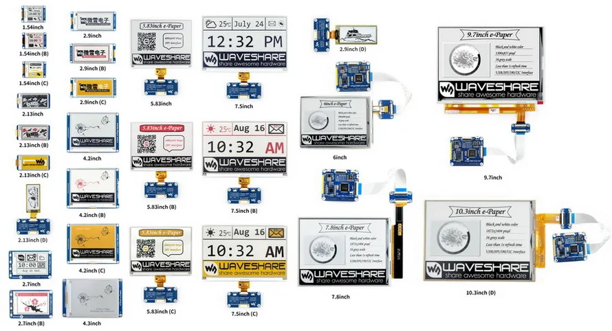 Waveshare 6 дюймов E-Ink дисплей шляпа для Raspberry Pi, 800*600, IT8951controller, USB/SPI/I80/I2C интерфейс, четкий дисплей