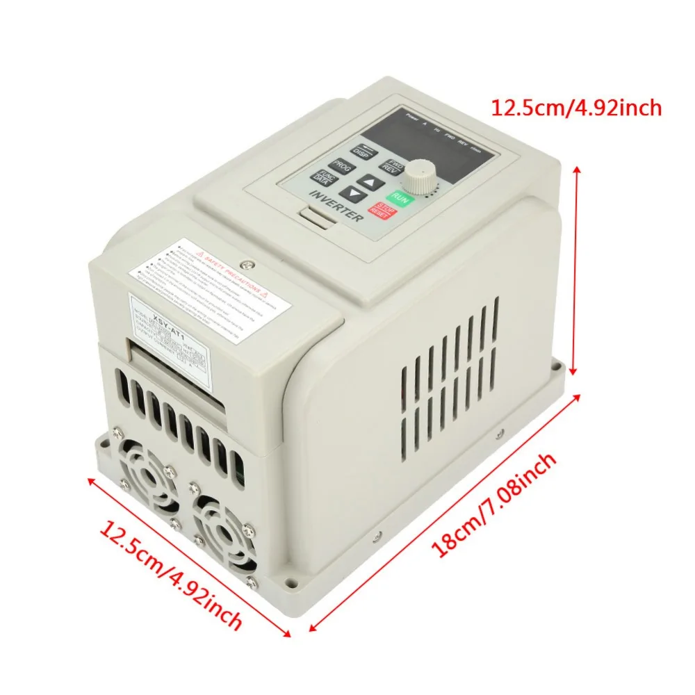 AC 220V Single-phase Variable Frequency Inverter Drive VFD Speed Controller for 3-phase 2.2kW Motor Hot Sale | Обустройство дома