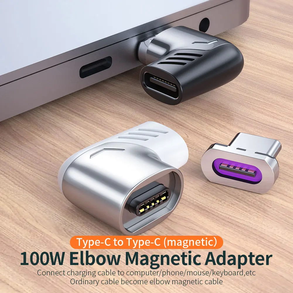 

Magnetic Type C Male To Female Adapter,Support PD Charger And Data Transmision USB3.1 Type-C Power Delivery Fast Charge PD100W