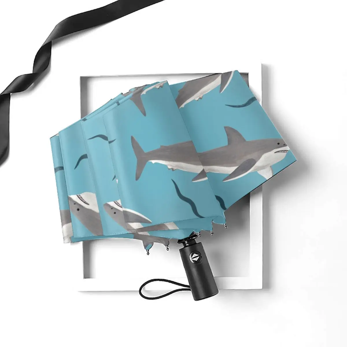 Miglior Ombrello Automatico Da Pioggia Per Donna Ombrello A Tre Pieghe Modello Dophins Ombrello Antivento Ombrello Impermeabile Femminile