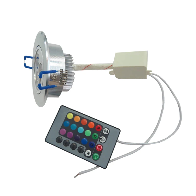 3W RGB красочный светильник с устройством дистанционного управления светодиодный