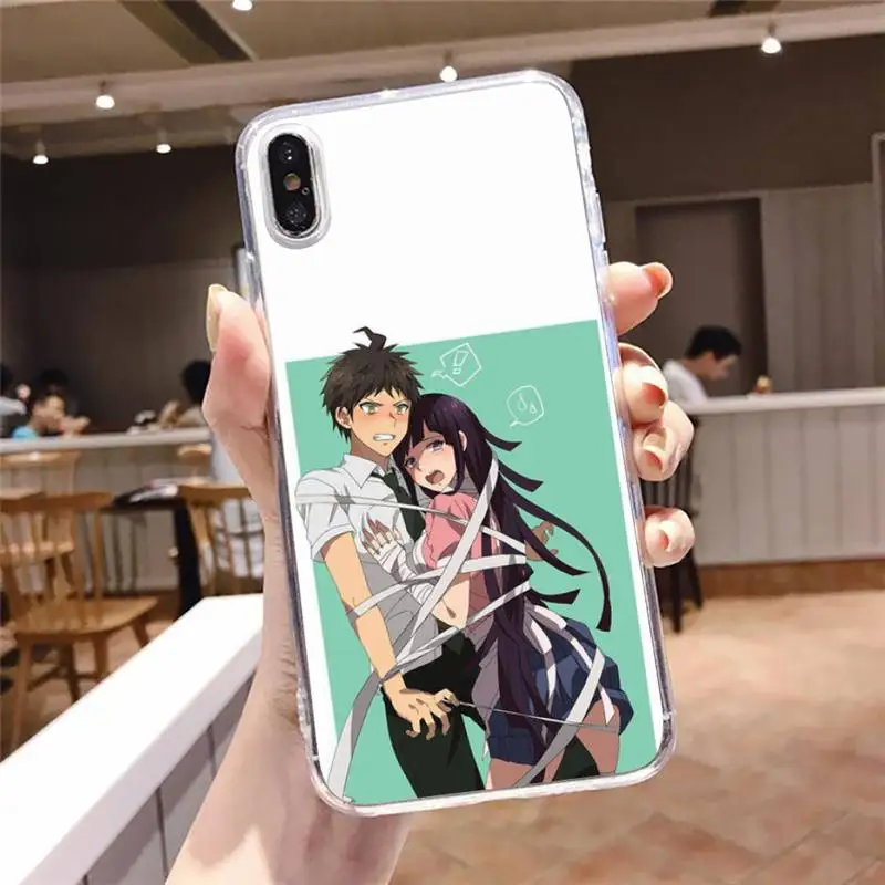 

Japanese Anime Naegi Makoto Phone Case Transparent soft For iphone 5 5s 5c se 6 6s 7 8 11 12 plus mini x xs xr pro max