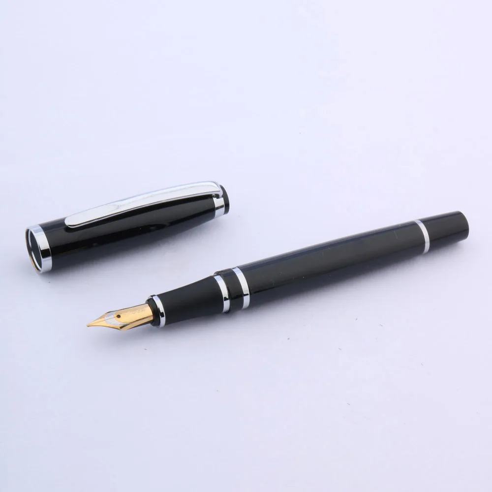 Ручка перьевая чернильная металлический карандаш в подарок цвет черный M |