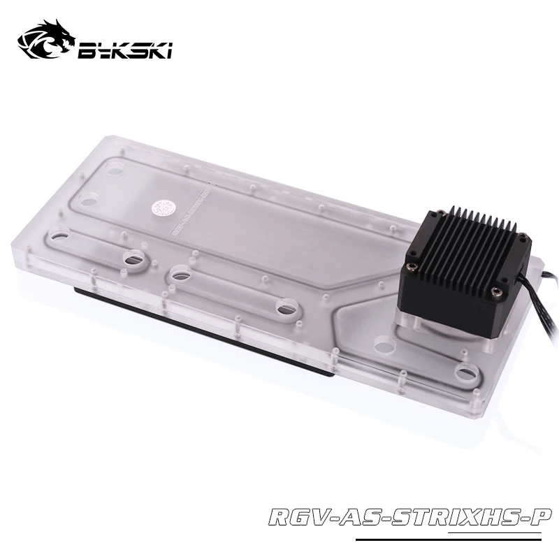 BYKSKI акриловая доска Водного Канала решение использовать для ROG Strix Helio чехол компьютера для процессора и GPU Блок охлаждения/3PIN RGB светильник