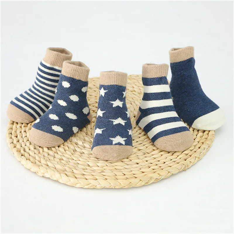 

5 цветов, детские модные мягкие хлопковые носки для новорожденных, милые Мультяшные сетчатые носки для осени и зимы, для мальчиков и девочек ...