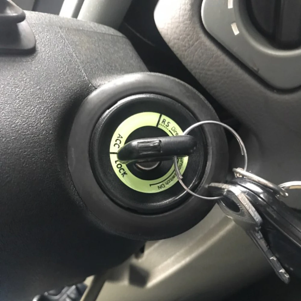 Luminous Car Ignition Key Ring Stickers Styling For Renault bmw audi lada opel skoda mazda seat fiat Megane | Автомобили и