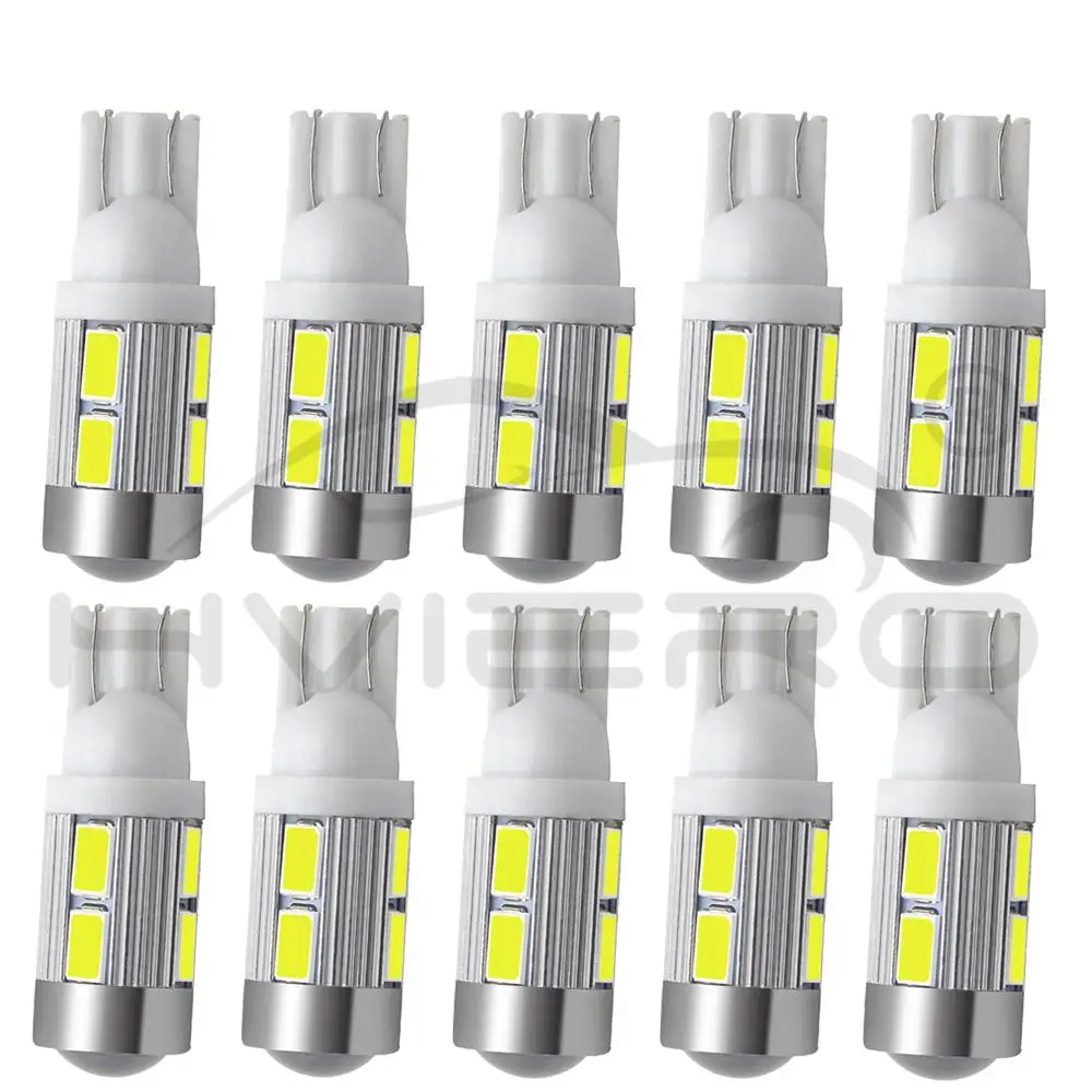 2X T10 W5W 194 168 DC 12v парковочная автомобильная лампа авто Led резервный сигнал поворота