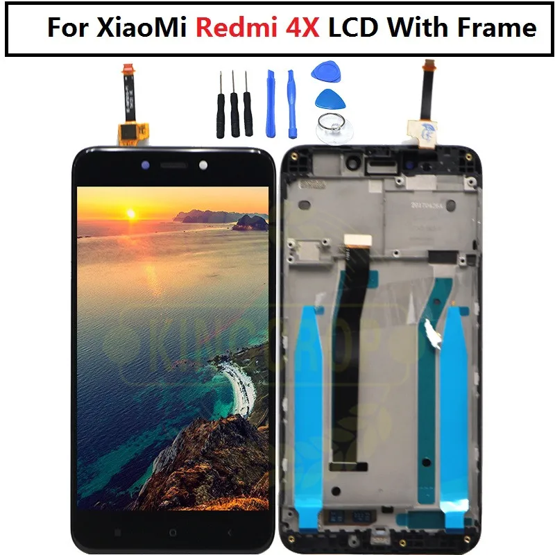 Xiaomi Redmi 4A 4x lcd дисплей кодирующий преобразователь сенсорного экрана в сборе с рамкой 4A Pro дисплей Замена для Xiaomi Redmi 4x lcd