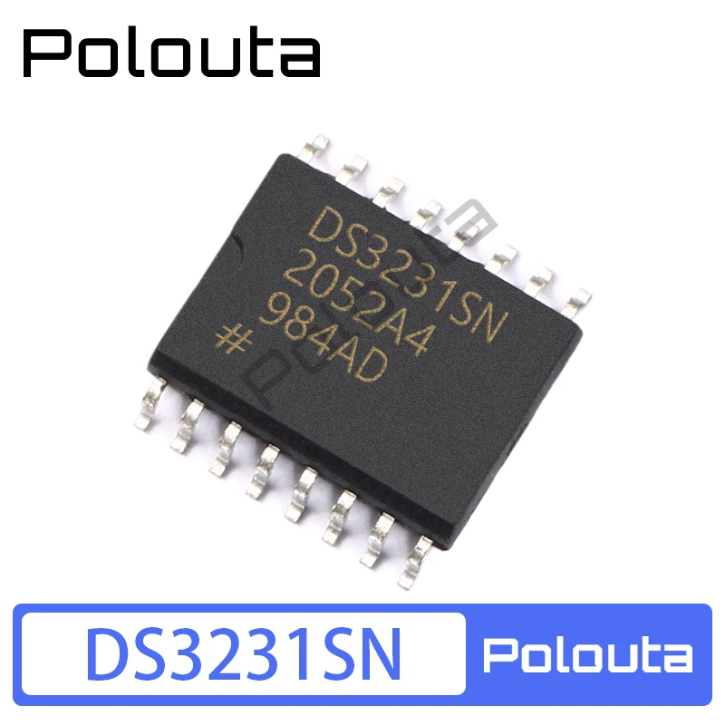 

Polouta DS3231SN SOP-16 Clock/Timing-Real Time Clock IC Chip Arduino Nano Integrated Circuits Diy Electronic Kit Free Shipping