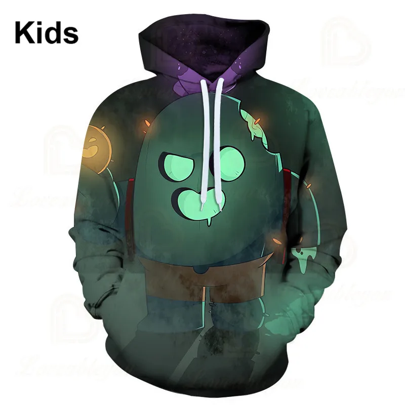 

Thin Hoodie Crow Spike Leon Sandy Anime Star, and MORTIS Hoodie Birthday Gift Boys Girls 3D PRIMO Shelly Hoodie Kids Game