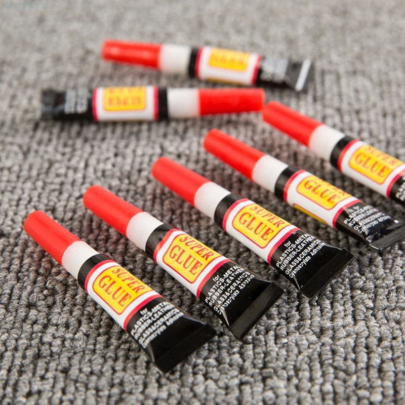 

10Pcs Liquid Super Glue 502 Instant Strong Bond Leather Wood Rubber Metal Glass Cyanoacrylate Glue Stationery Shop Nail Gel