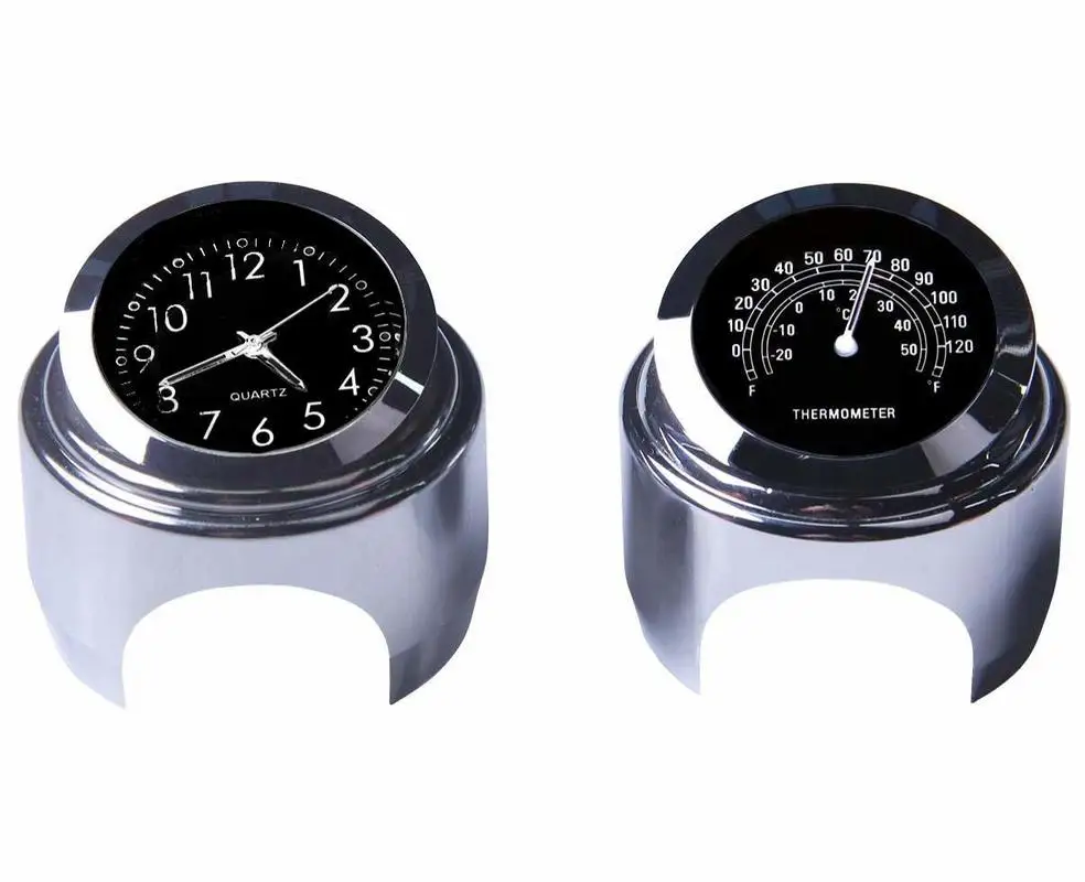 

Yooap 2020, Новые бытовые товары, мотоциклетные часы, мотоциклетные Рули, хромированный белый циферблат и термометр